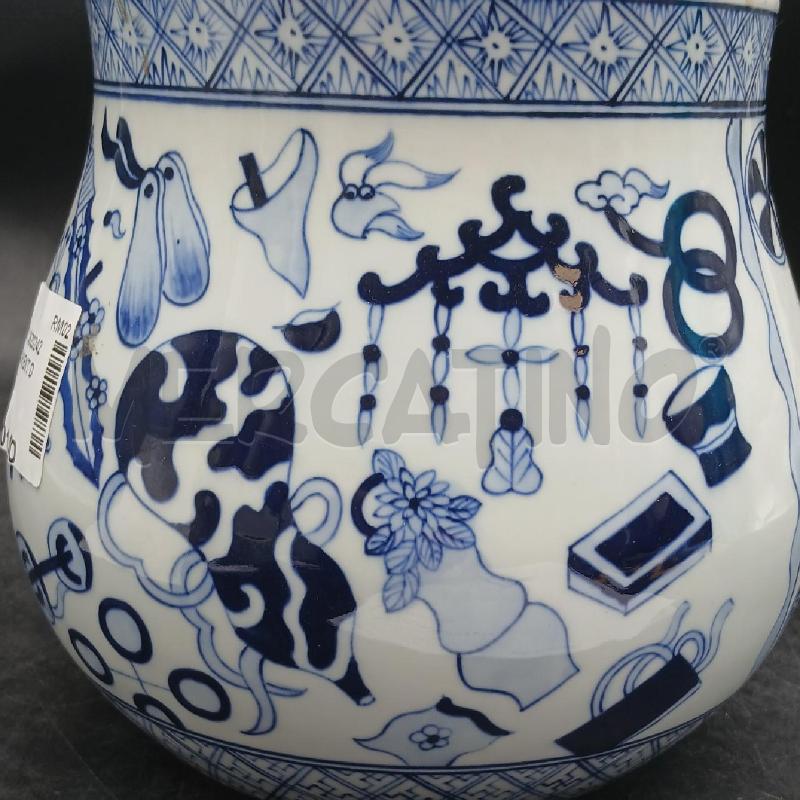 POTICHE VASO ORIENT DEC BLU  | Mercatino dell'Usato Roma garbatella 4