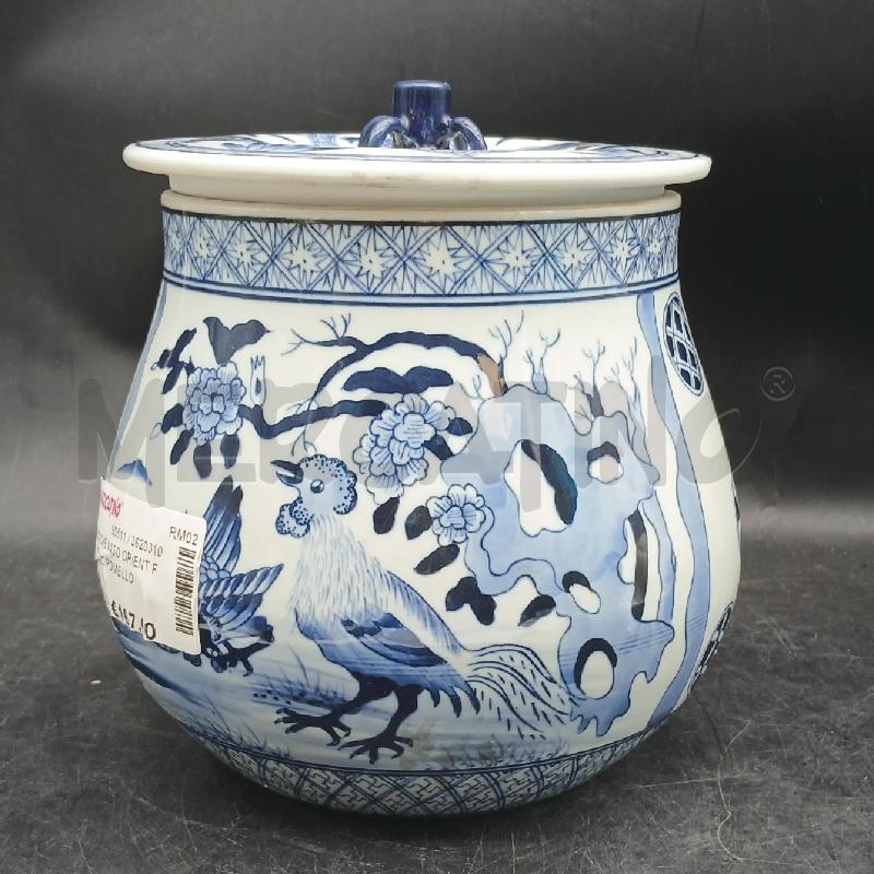 POTICHE VASO ORIENT FIORI UCC POMELLO RILIEVO | Mercatino dell'Usato Roma garbatella 1