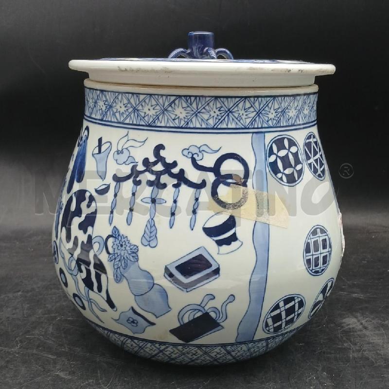 POTICHE VASO ORIENT FIORI UCC POMELLO RILIEVO | Mercatino dell'Usato Roma garbatella 2