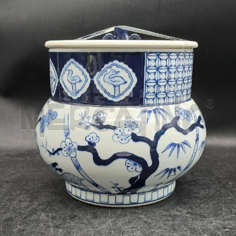 POTICHE VASO ORIENT RAMI COP LARGO | Mercatino dell'Usato Roma garbatella 1
