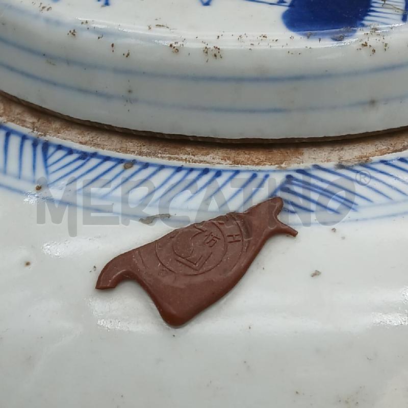 POTICHE VASO ORIEN PAESAGGIO BLU | Mercatino dell'Usato Roma garbatella 2