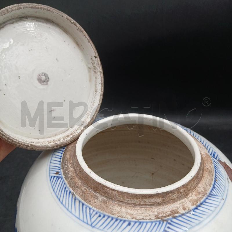 POTICHE VASO ORIEN PAESAGGIO BLU | Mercatino dell'Usato Roma garbatella 5