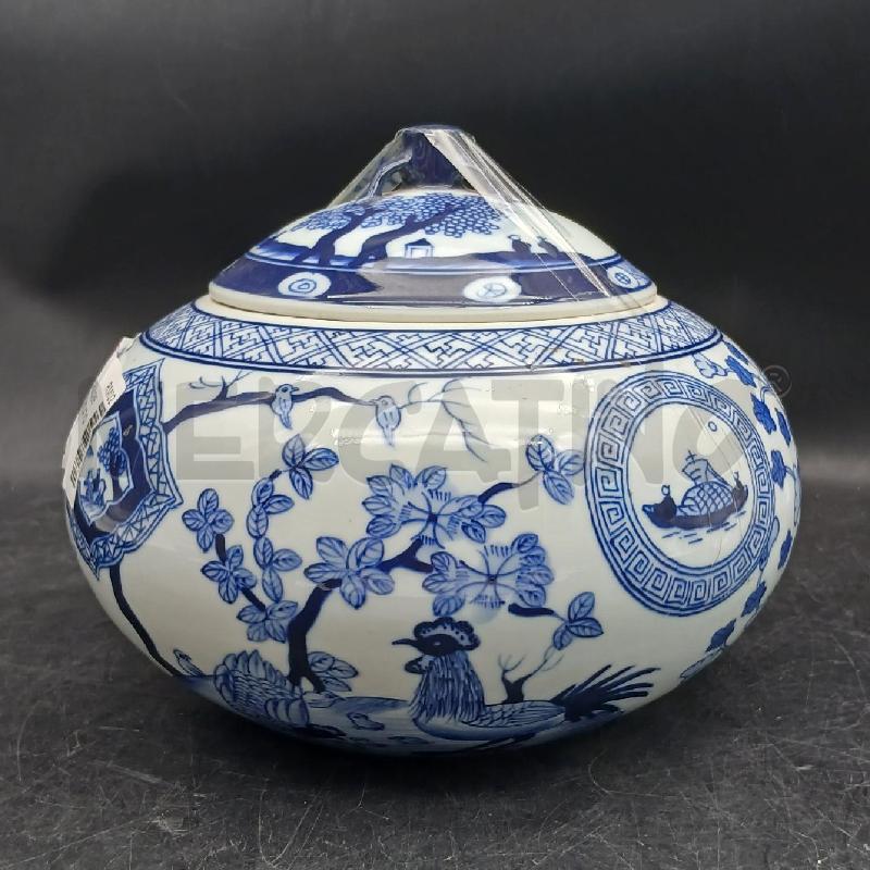 POTICHE VASO STONDATO ORIENT D BLU PICC | Mercatino dell'Usato Roma garbatella 2