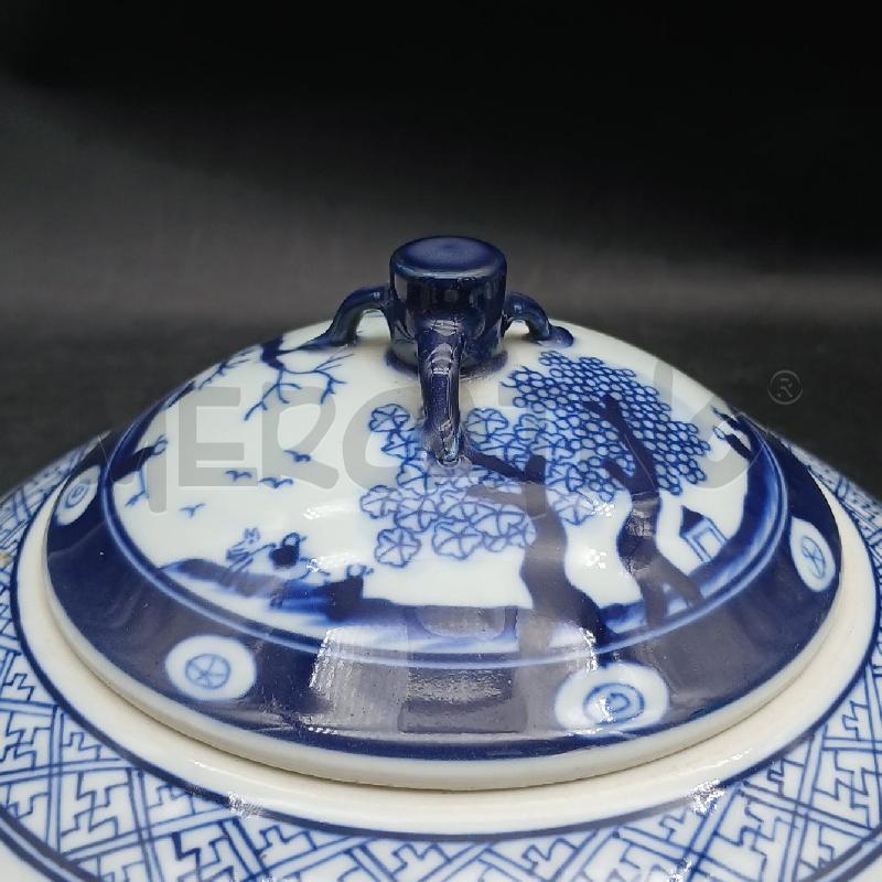 POTICHE VASO STONDATO ORIENT D BLU PICC | Mercatino dell'Usato Roma garbatella 3