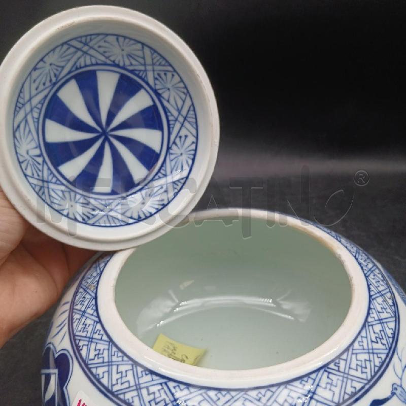 POTICHE VASO STONDATO ORIENT D BLU PICC | Mercatino dell'Usato Roma garbatella 4