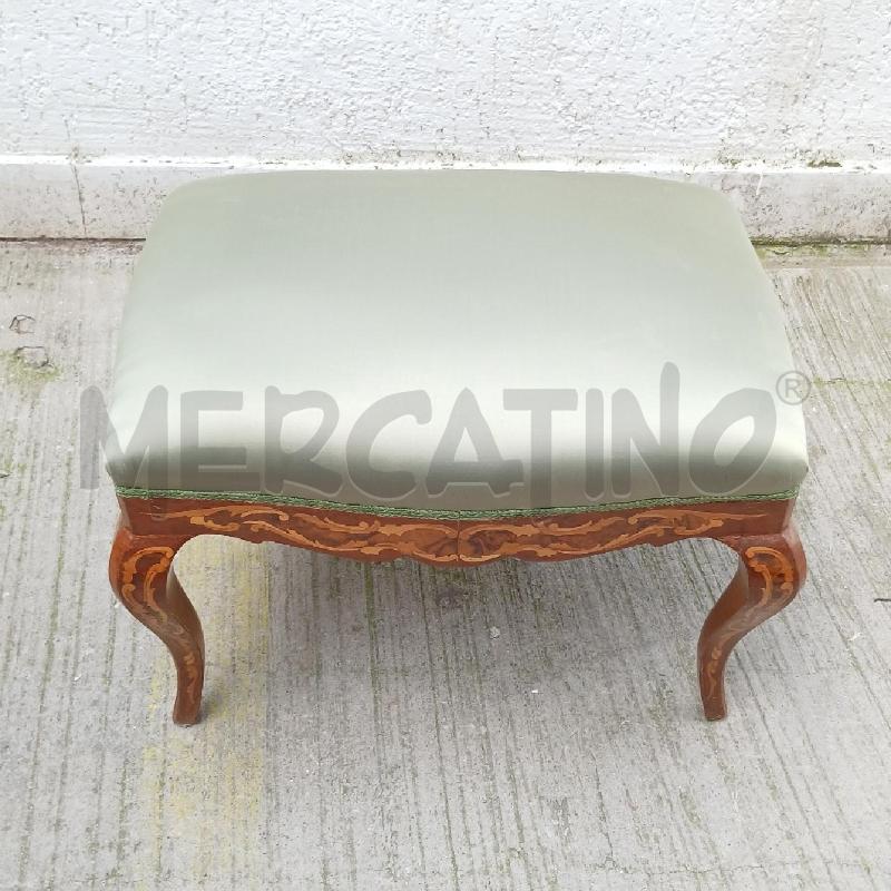 POUF INTARSIATO SEDUTA VERDE  | Mercatino dell'Usato Roma garbatella 1