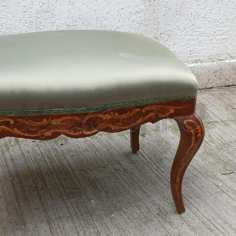 POUF INTARSIATO SEDUTA VERDE  | Mercatino dell'Usato Roma garbatella 3