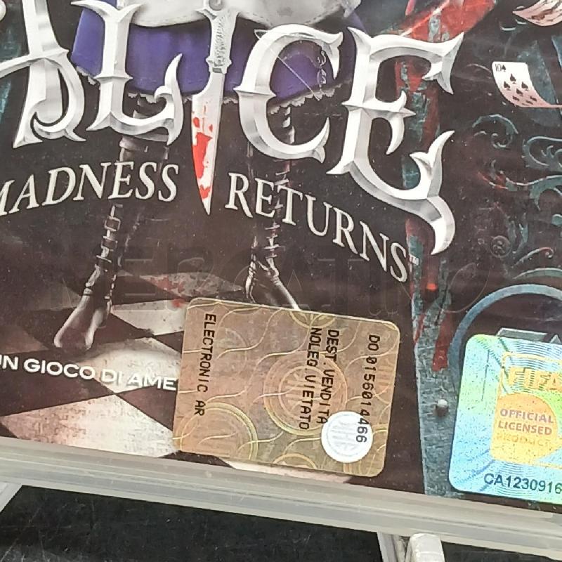 PS3 ALICE MADNESS RETURNS | Mercatino dell'Usato Roma garbatella 2