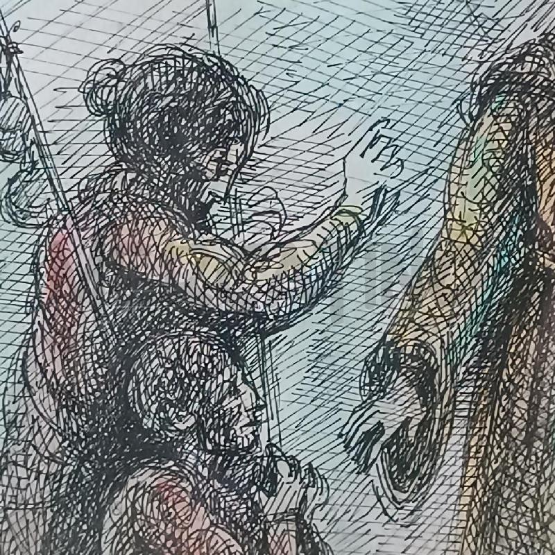 QUADRO A. CANEVARI TECNICA MISTA | Mercatino dell'Usato Roma garbatella 5