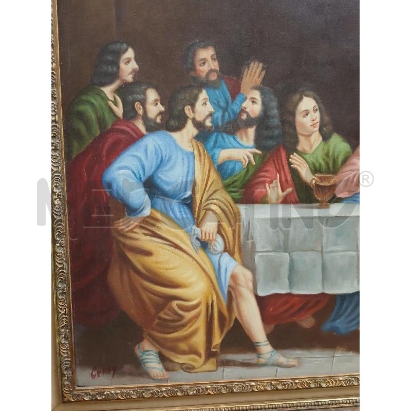 QUADRO C/DORATA ULTIMA CENA | Mercatino dell'Usato Roma garbatella 2