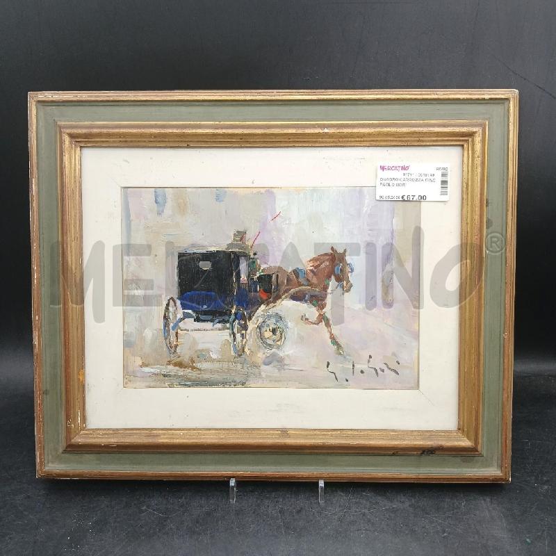 QUADRO CARROZZA GINO PAOLO GORI | Mercatino dell'Usato Roma garbatella 1