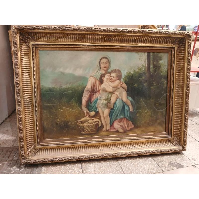 QUADRO C DORATA DONNE CON BAMBINI | Mercatino dell'Usato Roma garbatella 1