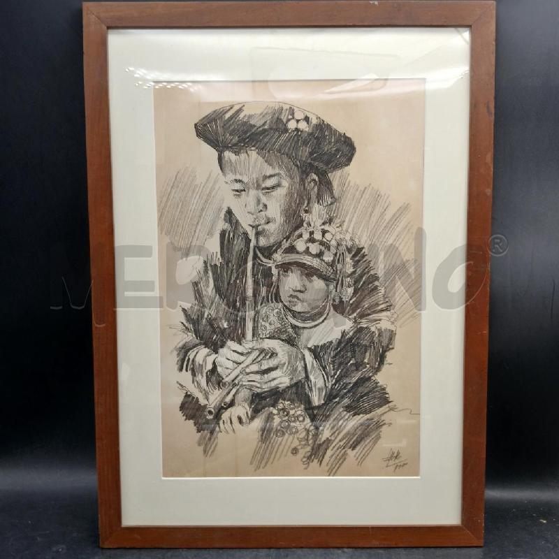 QUADRO DISEGNO ETNICO | Mercatino dell'Usato Roma garbatella 1
