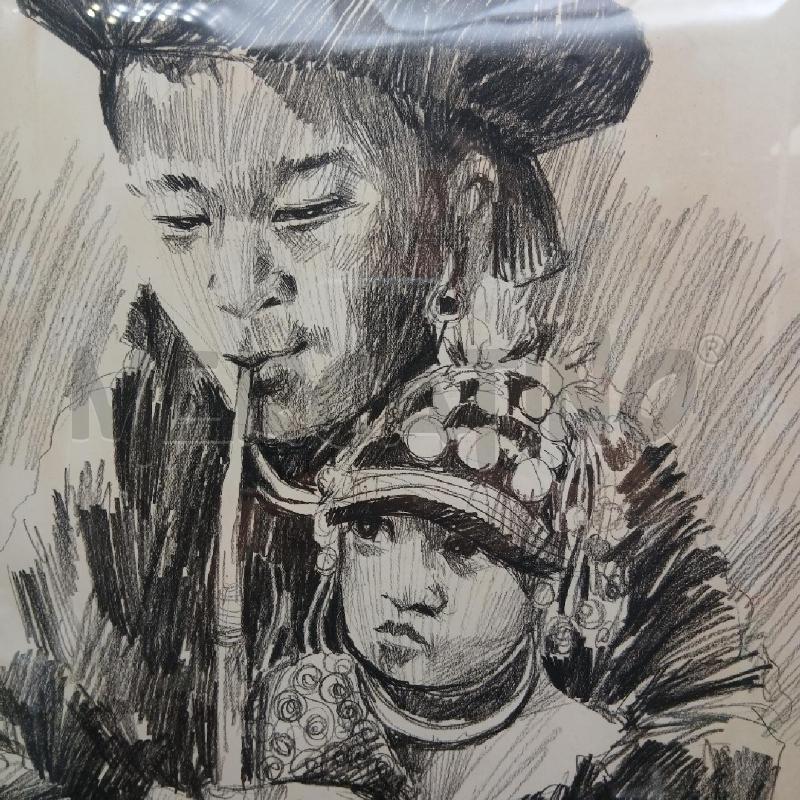 QUADRO DISEGNO ETNICO | Mercatino dell'Usato Roma garbatella 3