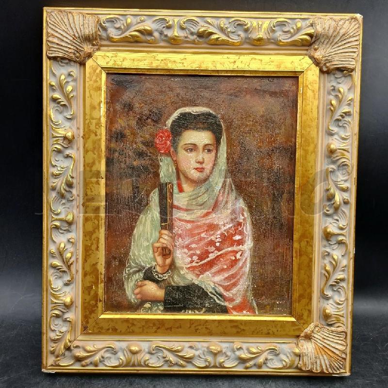 QUADRO DONNA VENTAGLIO | Mercatino dell'Usato Roma garbatella 1