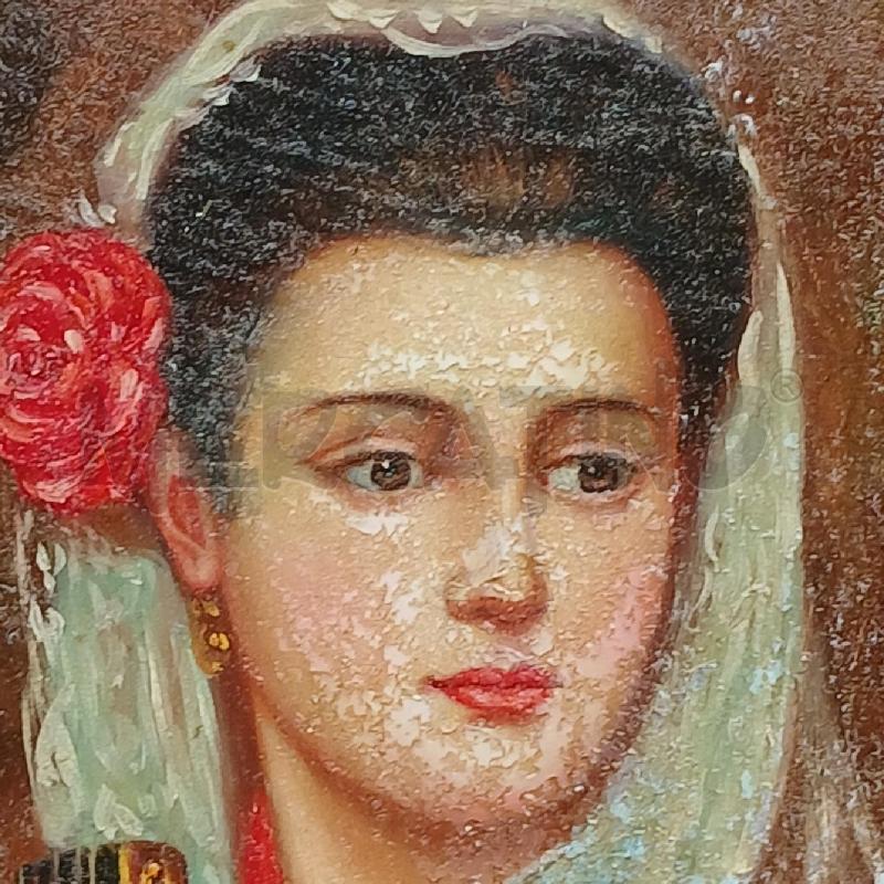 QUADRO DONNA VENTAGLIO | Mercatino dell'Usato Roma garbatella 4