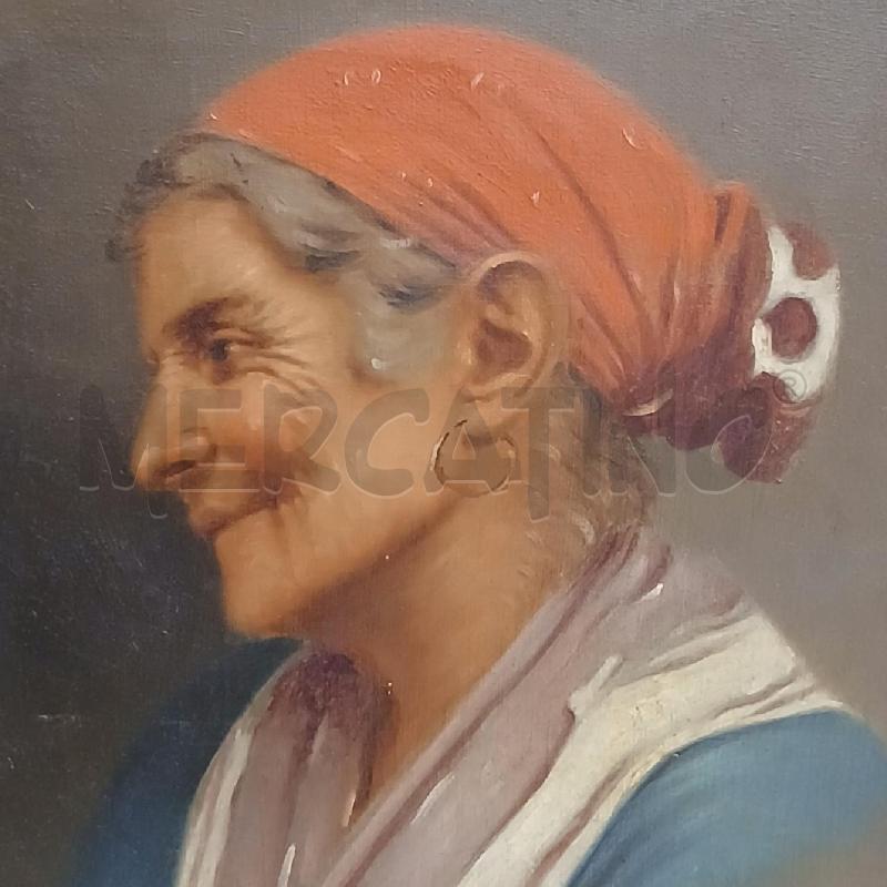 QUADRO VOLTO DONNA ANZIANA  | Mercatino dell'Usato Roma garbatella 2