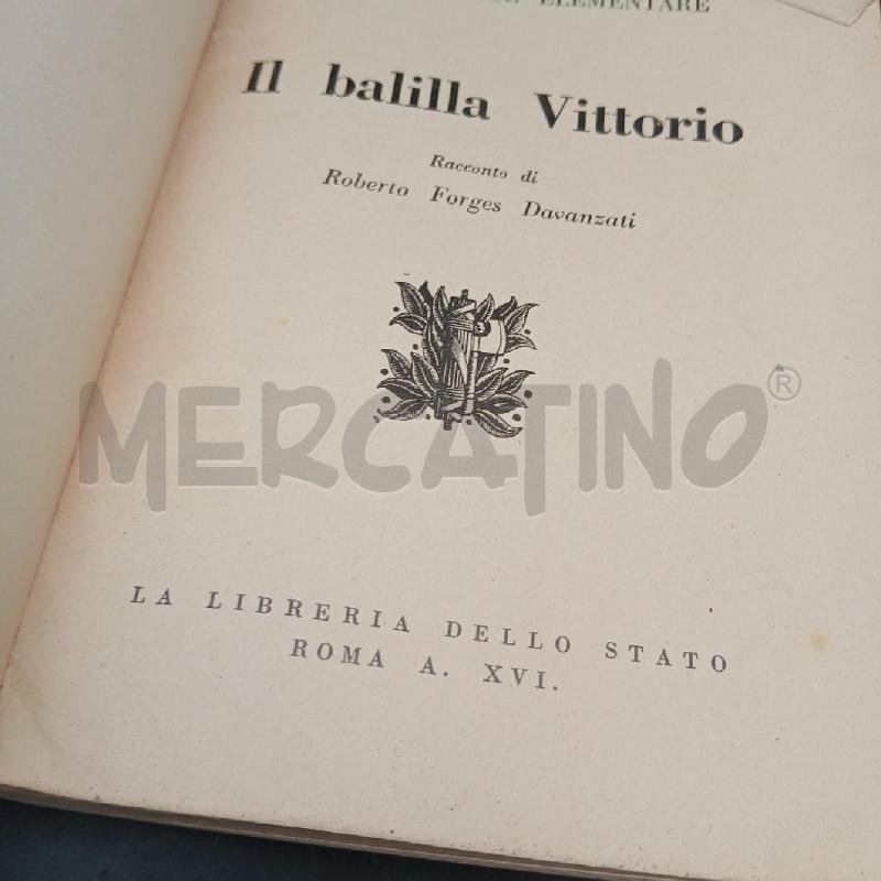 R. F. DAVANZATI IL BALILLA VITTORIO 1937 | Mercatino dell'Usato Roma garbatella 5