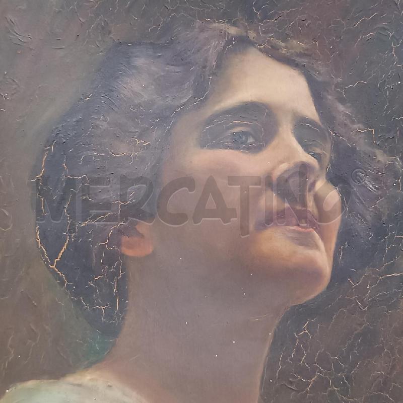 RITRATTO DI DONNA CORNICE FLOREALE DORATA | Mercatino dell'Usato Roma garbatella 3