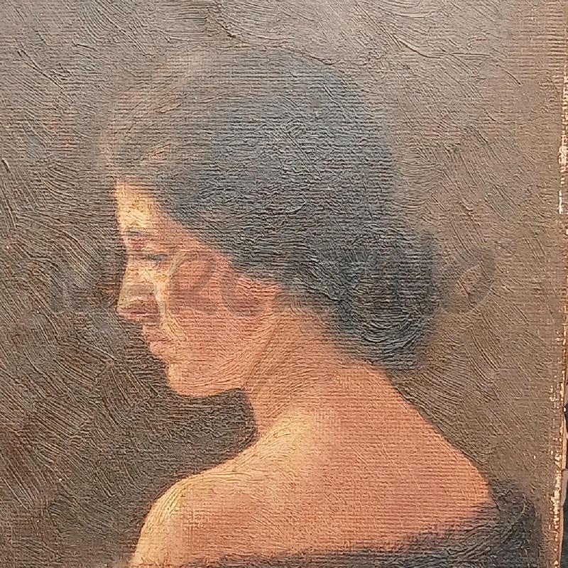 RITRATTO DI DONNA PROFILO C FLOREALE | Mercatino dell'Usato Roma garbatella 2