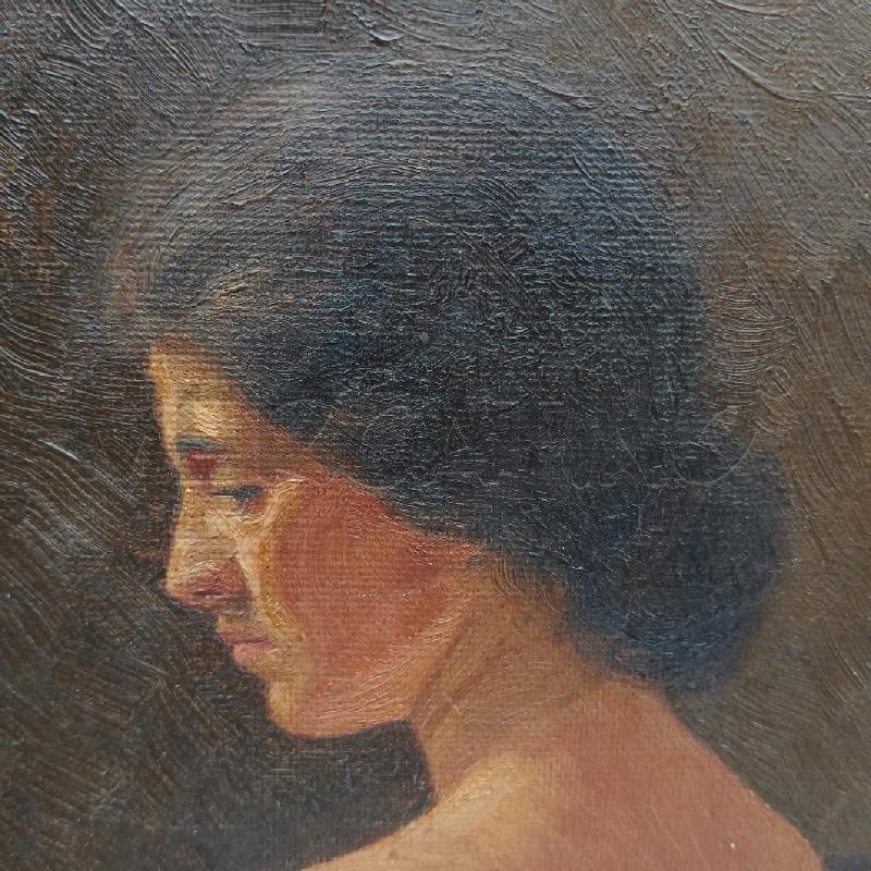 RITRATTO DI DONNA PROFILO C FLOREALE | Mercatino dell'Usato Roma garbatella 5