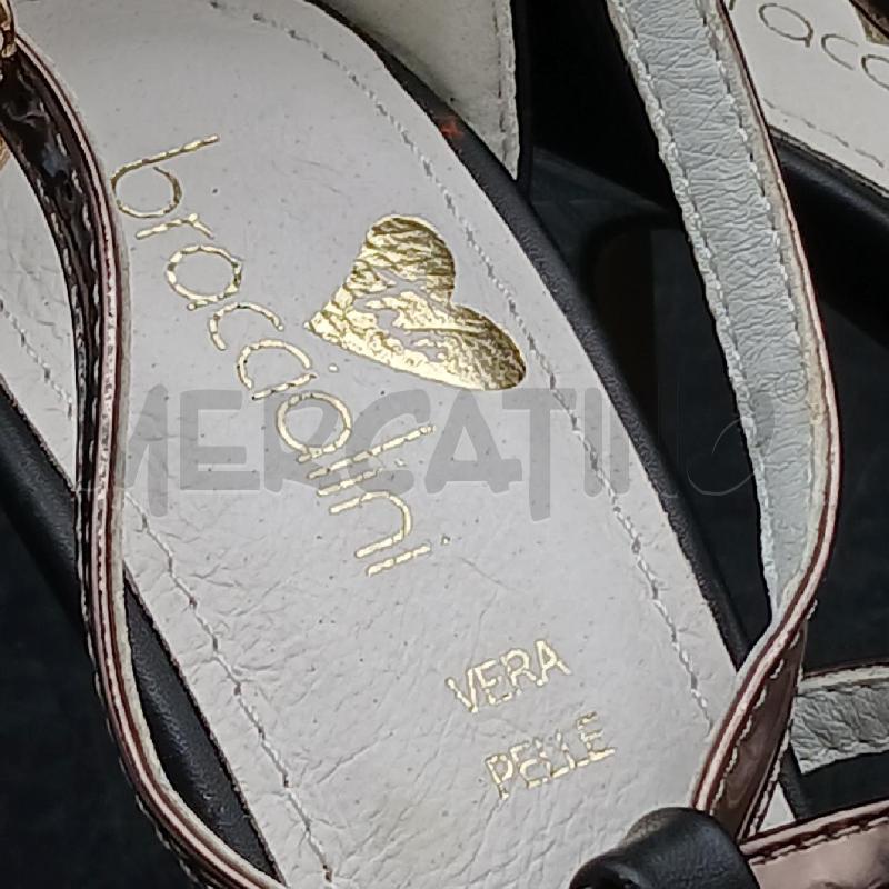 SANDALI DONNA BRACCIALINI NERO T/ARGENTO | Mercatino dell'Usato Roma garbatella 4