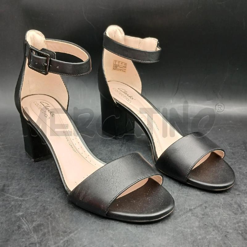 SANDALI DONNA CLARKS NERO  | Mercatino dell'Usato Roma garbatella 1
