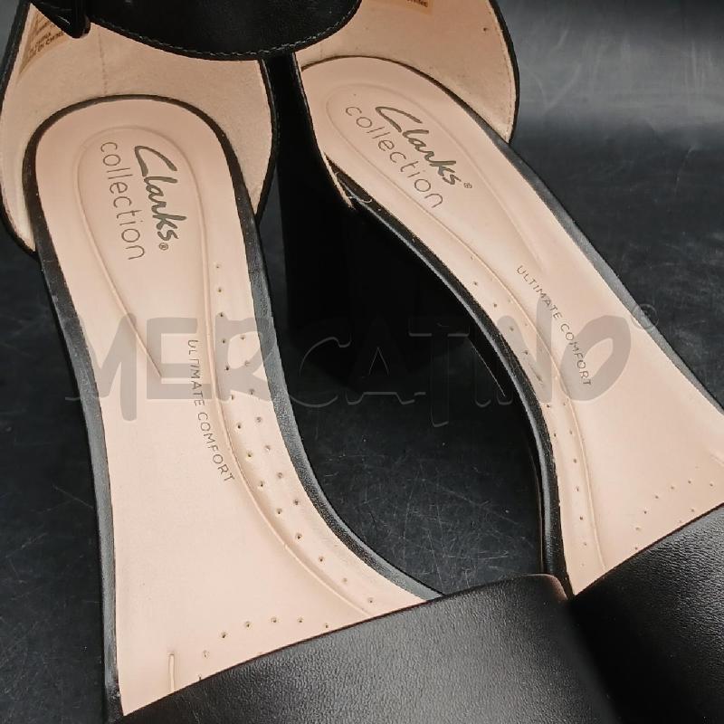 SANDALI DONNA CLARKS NERO  | Mercatino dell'Usato Roma garbatella 4