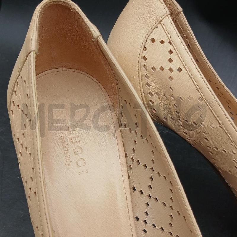 SANDALI DONNA GUCCI BEIGE TRAFORATO  | Mercatino dell'Usato Roma garbatella 4
