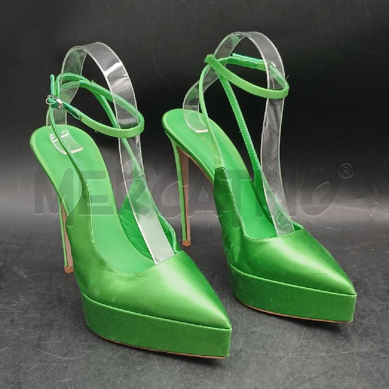 SANDALI DONNA LE SILLA VERDE RASO  | Mercatino dell'Usato Roma garbatella 1