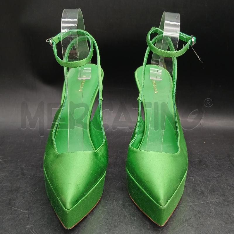 SANDALI DONNA LE SILLA VERDE RASO  | Mercatino dell'Usato Roma garbatella 2
