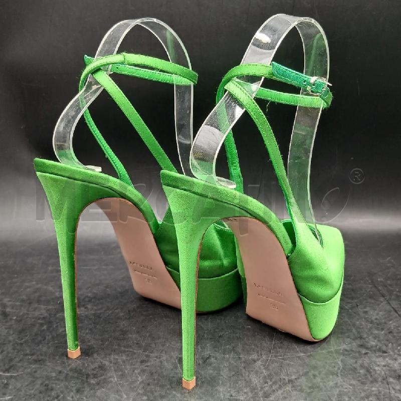 SANDALI DONNA LE SILLA VERDE RASO  | Mercatino dell'Usato Roma garbatella 3