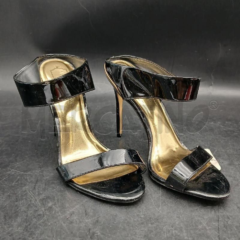 SANDALI DONNA TED BAKER NERO VERNICE  | Mercatino dell'Usato Roma garbatella 1