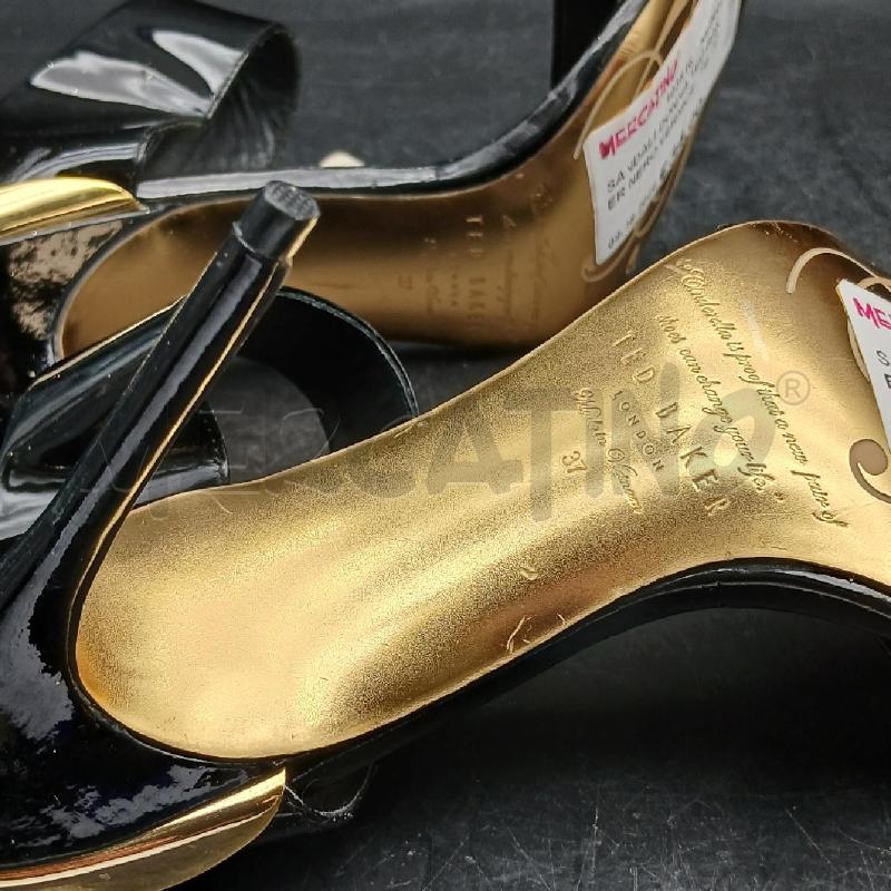 SANDALI DONNA TED BAKER NERO VERNICE  | Mercatino dell'Usato Roma garbatella 5