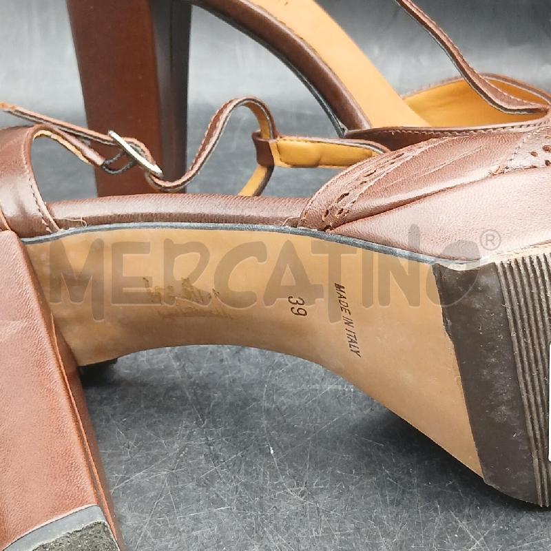 SANDALI DONNA TRANCANELLI MARRONE P/DUILIO | Mercatino dell'Usato Roma garbatella 5