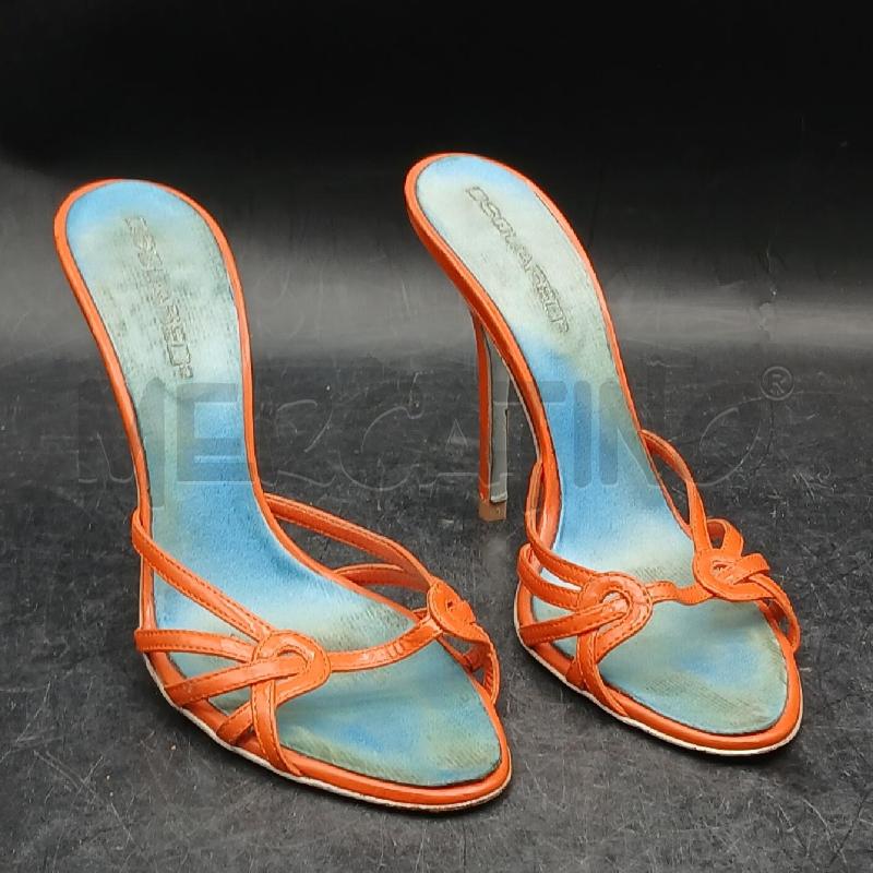 SANDALI D DSQUARED 2 ARANCIONE  | Mercatino dell'Usato Roma garbatella 1