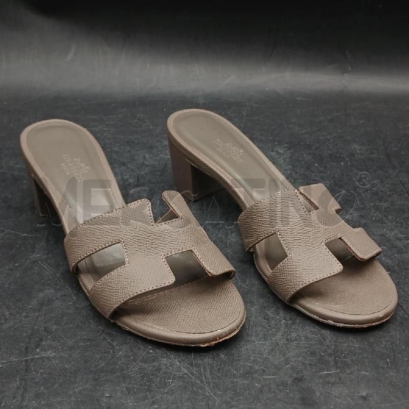 SANDALI D HERMES GRIGIO  | Mercatino dell'Usato Roma garbatella 1