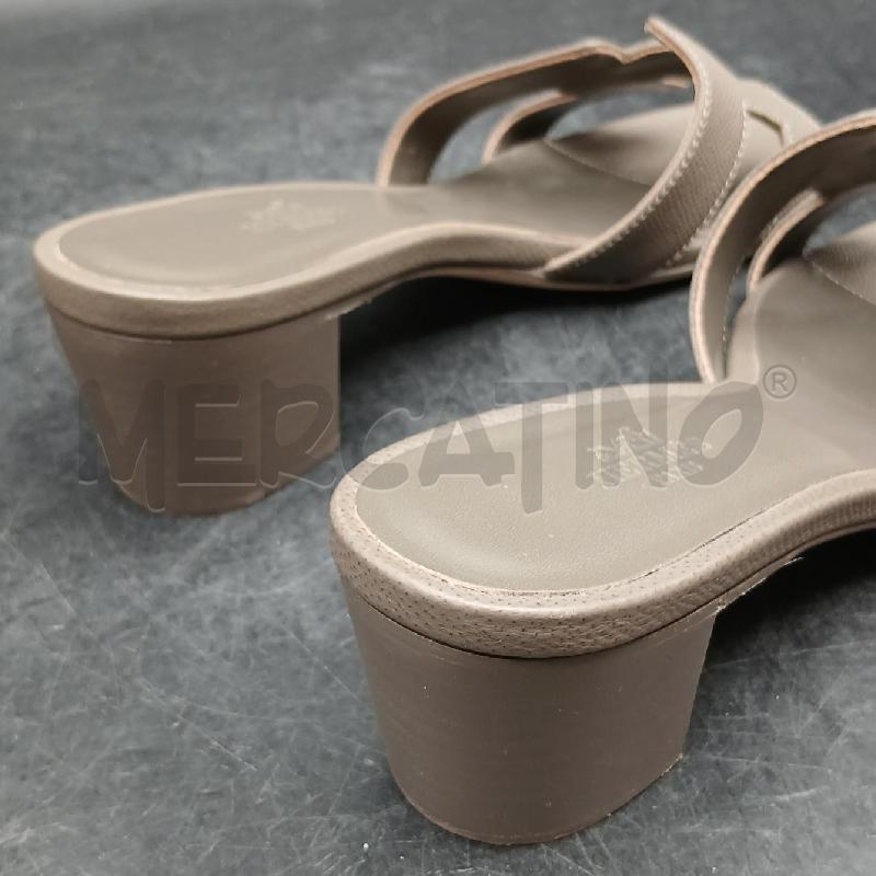 SANDALI D HERMES GRIGIO  | Mercatino dell'Usato Roma garbatella 4