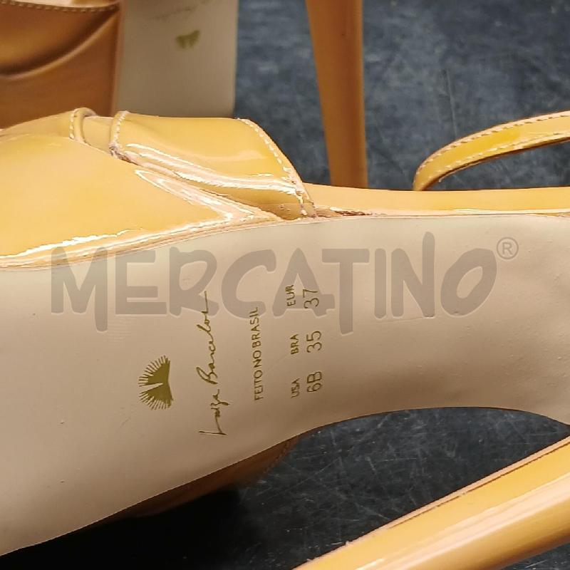 SANDALI D LUIZA BARCELO BEIGE  | Mercatino dell'Usato Roma garbatella 5