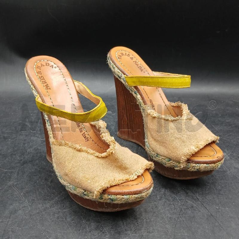 SANDALI D PARIS & NADA BEIGE  | Mercatino dell'Usato Roma garbatella 1