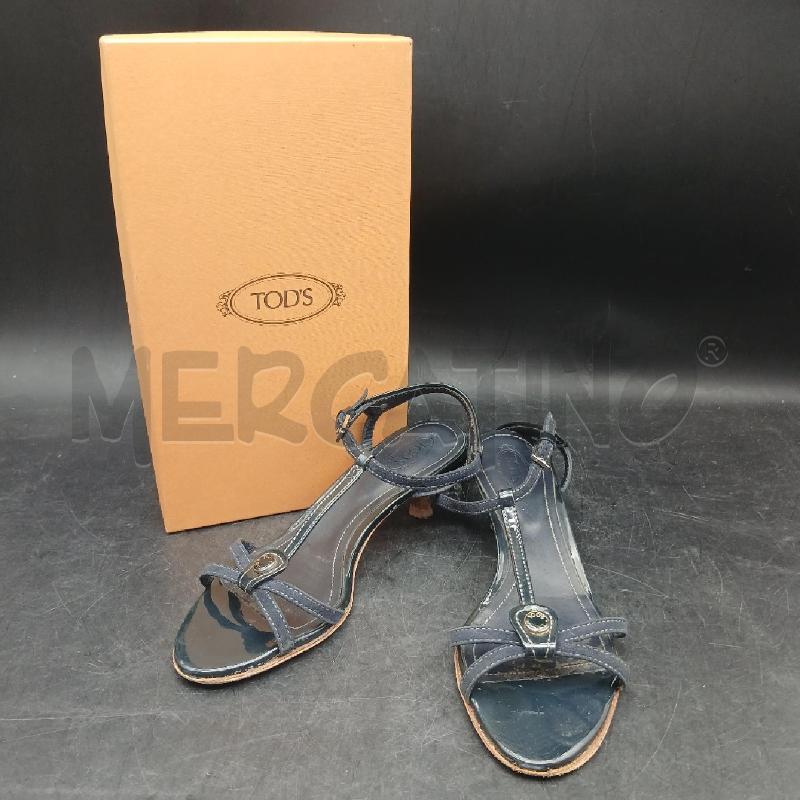 SANDALI D TOD'S BLU  | Mercatino dell'Usato Roma garbatella 1