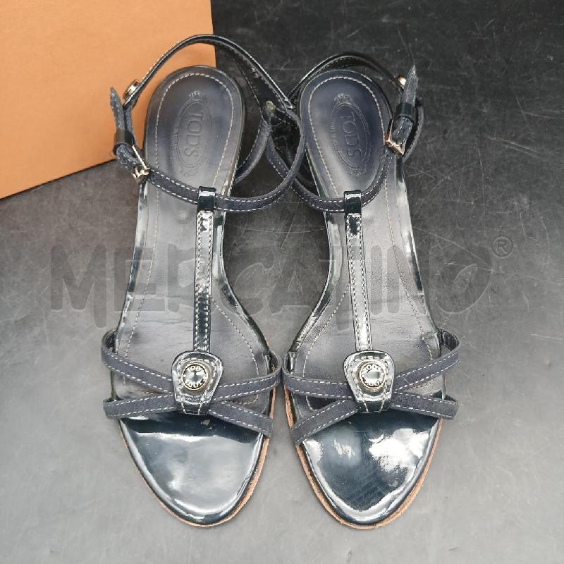 SANDALI D TOD'S BLU  | Mercatino dell'Usato Roma garbatella 2