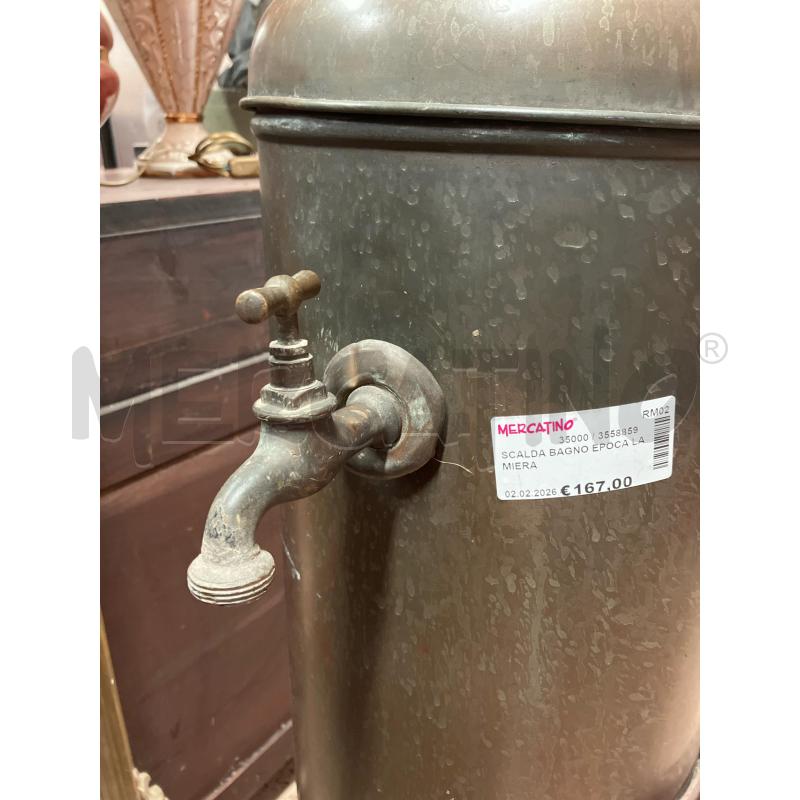 SCALDA BAGNO EPOCA LAMIERA | Mercatino dell'Usato Roma garbatella 4