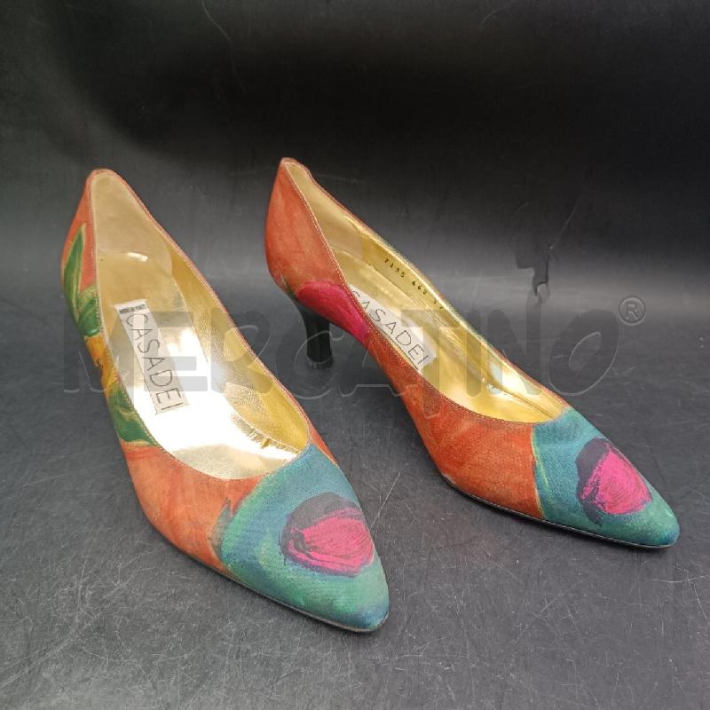 SCARPE DONNA CASADEI FIORI FANTASIA  | Mercatino dell'Usato Roma garbatella 1