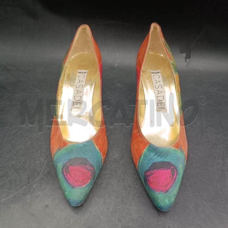 SCARPE DONNA CASADEI FIORI FANTASIA  | Mercatino dell'Usato Roma garbatella 2