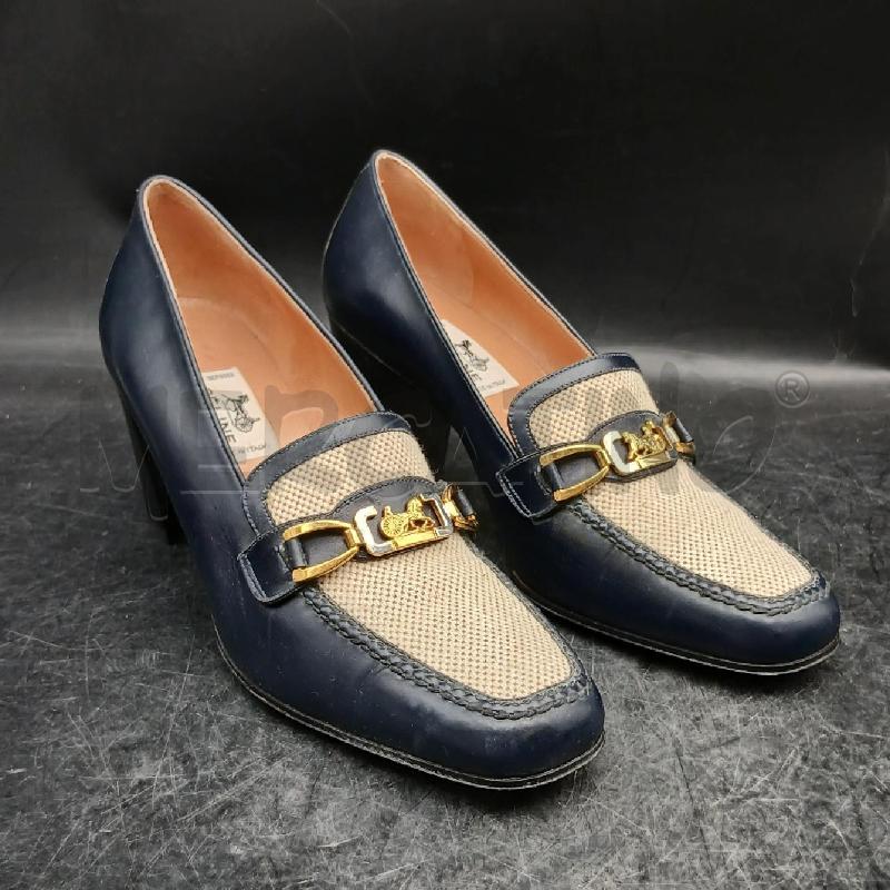 SCARPE DONNA CELINE BLU  E BEIGE | Mercatino dell'Usato Roma garbatella 1