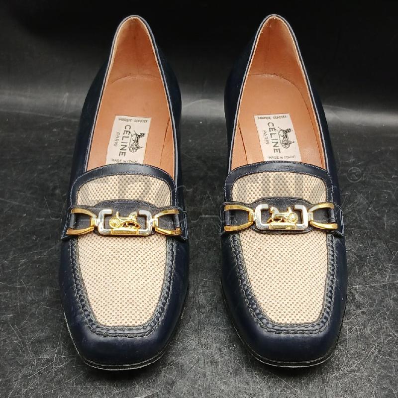 SCARPE DONNA CELINE BLU  E BEIGE | Mercatino dell'Usato Roma garbatella 2