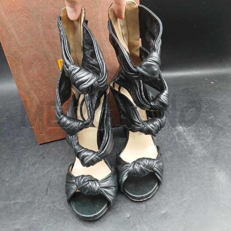 SCARPE DONNA ETRO NERO APERTE  | Mercatino dell'Usato Roma garbatella 2