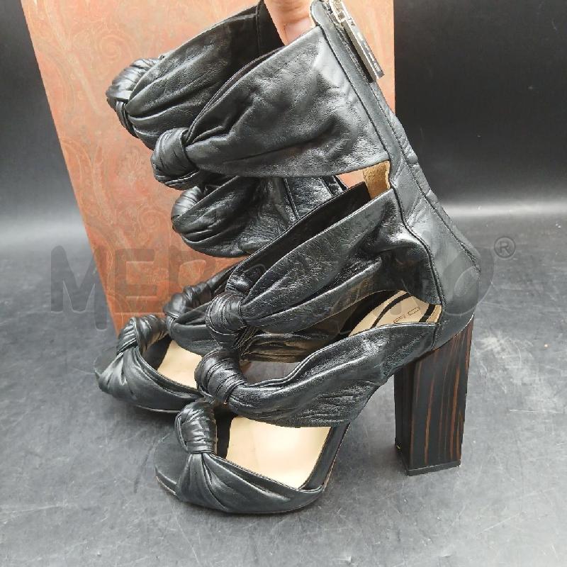 SCARPE DONNA ETRO NERO APERTE  | Mercatino dell'Usato Roma garbatella 3