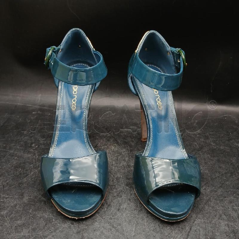 SCARPE DONNA SERGIO ROSSI BLU  | Mercatino dell'Usato Roma garbatella 2